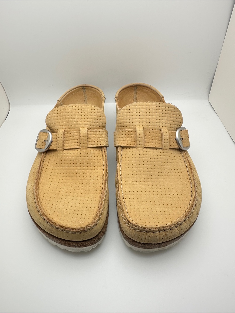 Birkenstock Buckley slip on clogs Latte Cream Size 40